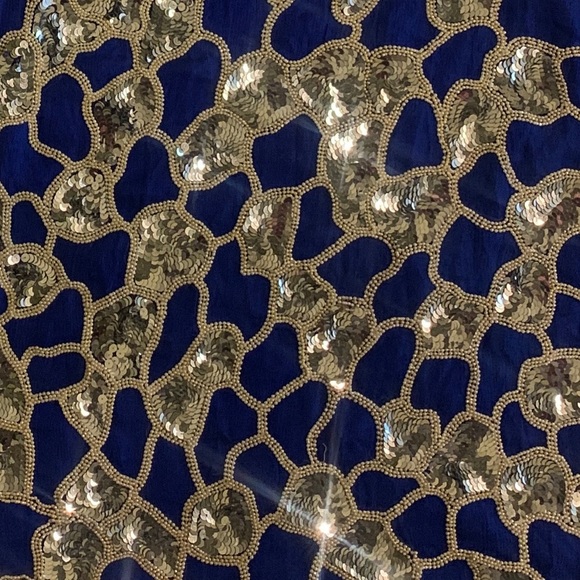 VTG 80s Xoanon Sz M Embellished Knee Length Dress - Picture 9 of 11